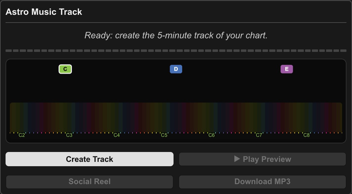 Icosmo Astro Music: the player with the keys of your track