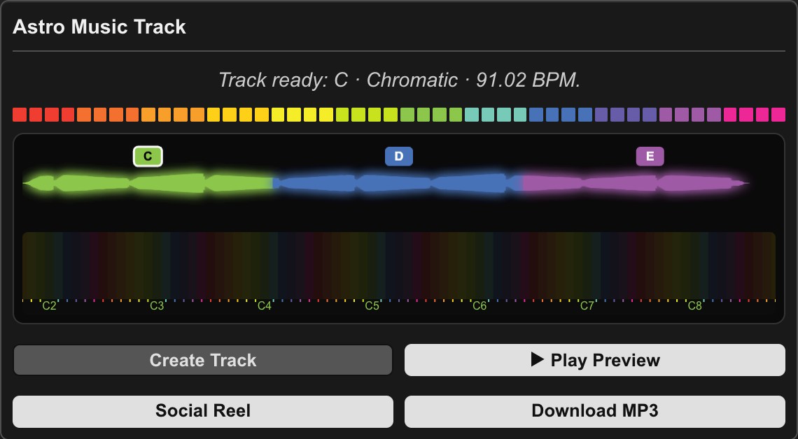 Icosmo Astro Music: the finished track